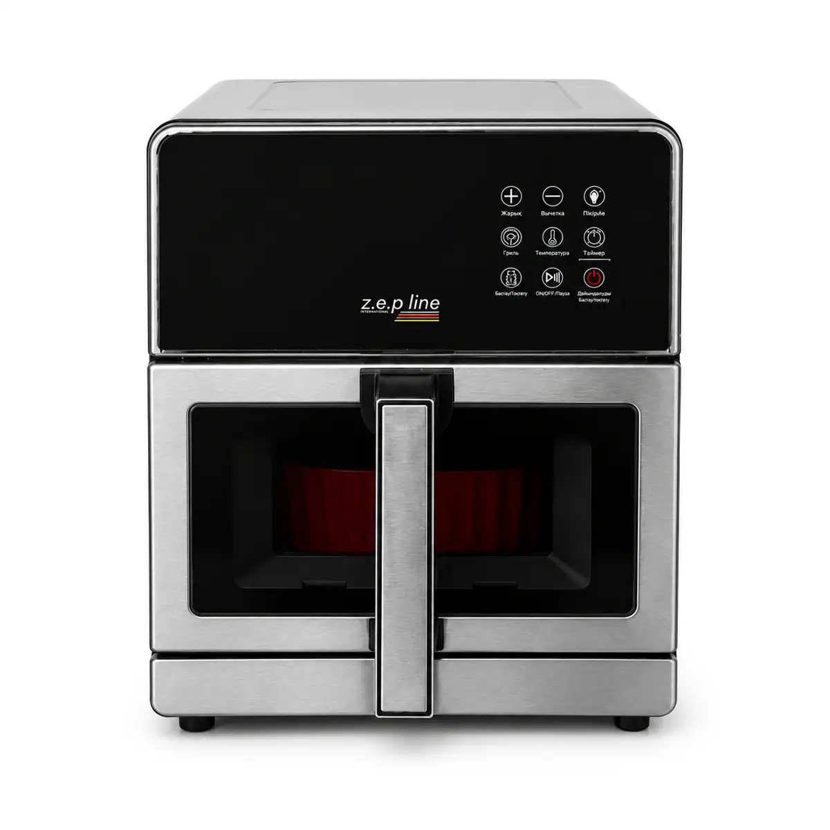 Мультипіч-аерогриль Zepline ZP-00355 Silver Max Pro-3 2200 Вт, велика аерофритюрниця 13 л на 2 тени