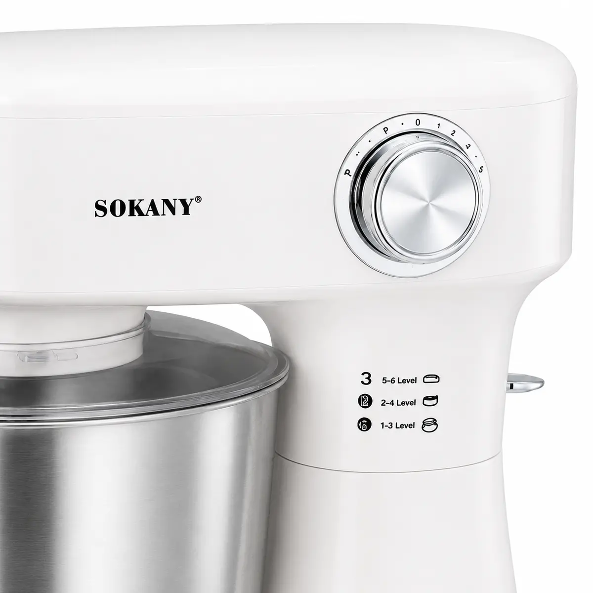Планетарний кухонний міксер-тістоміс SOKANY SK-05019 1500 Вт з металевою чашею