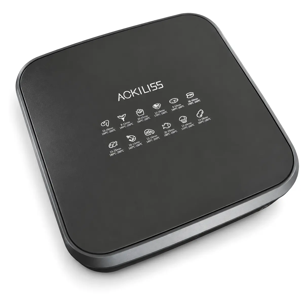 Електричний аерогриль Ackiliss ACL-650005 1800 Вт, велика чаша 12 л, Чорний