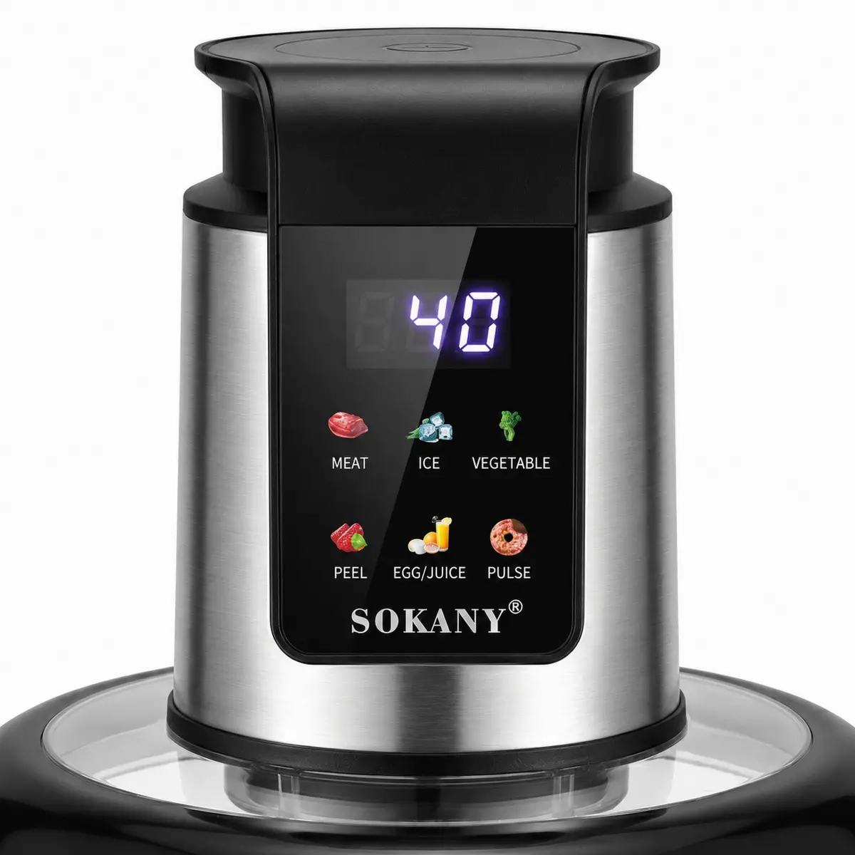 Мультифункціональний подрібнювач SOKANY SK-06065 1000 Вт зі скляною чашею 3 л для дому