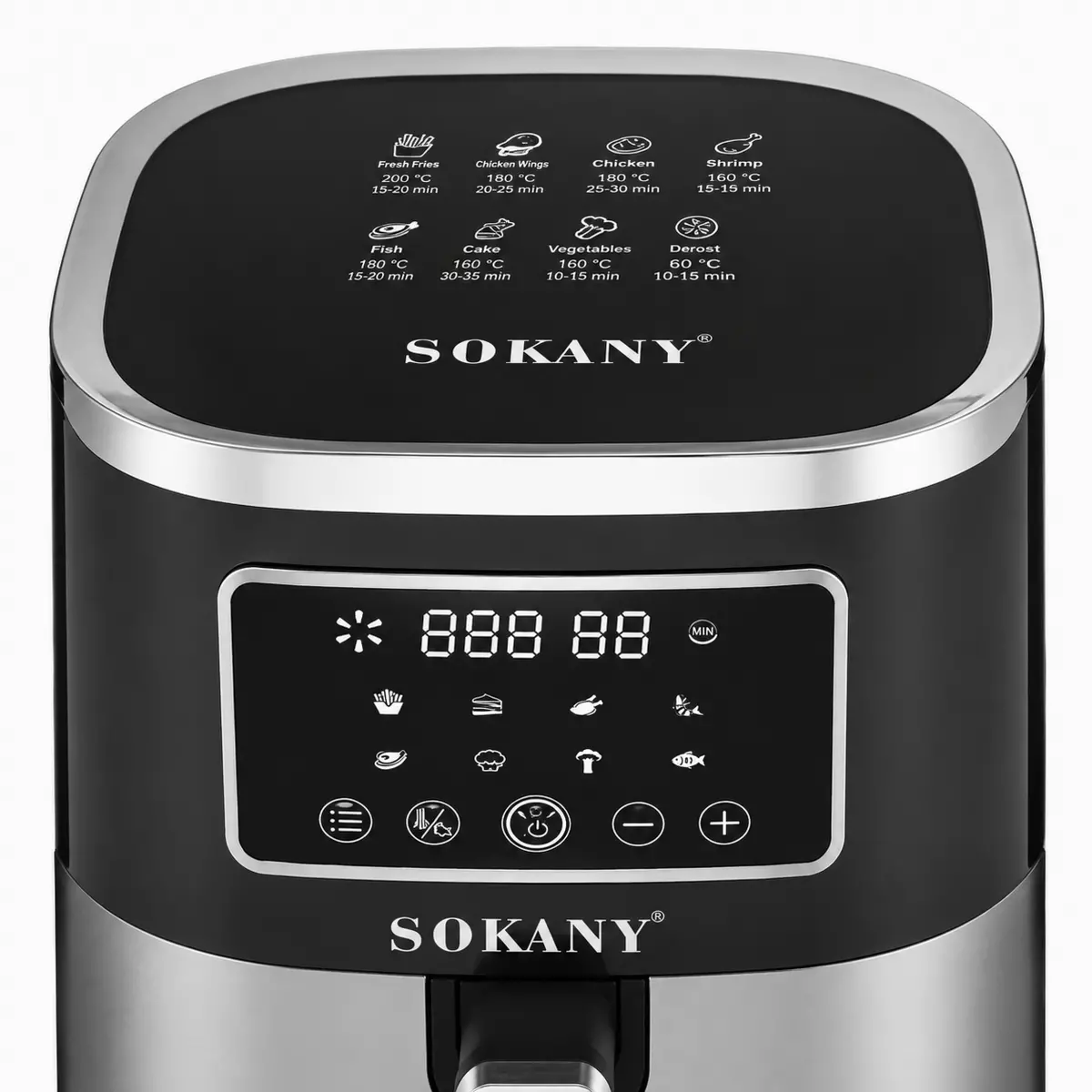 Електричний аерогриль-мультипіч SOKANY SK-10052 1700 Вт з фритюрницею на 7 л