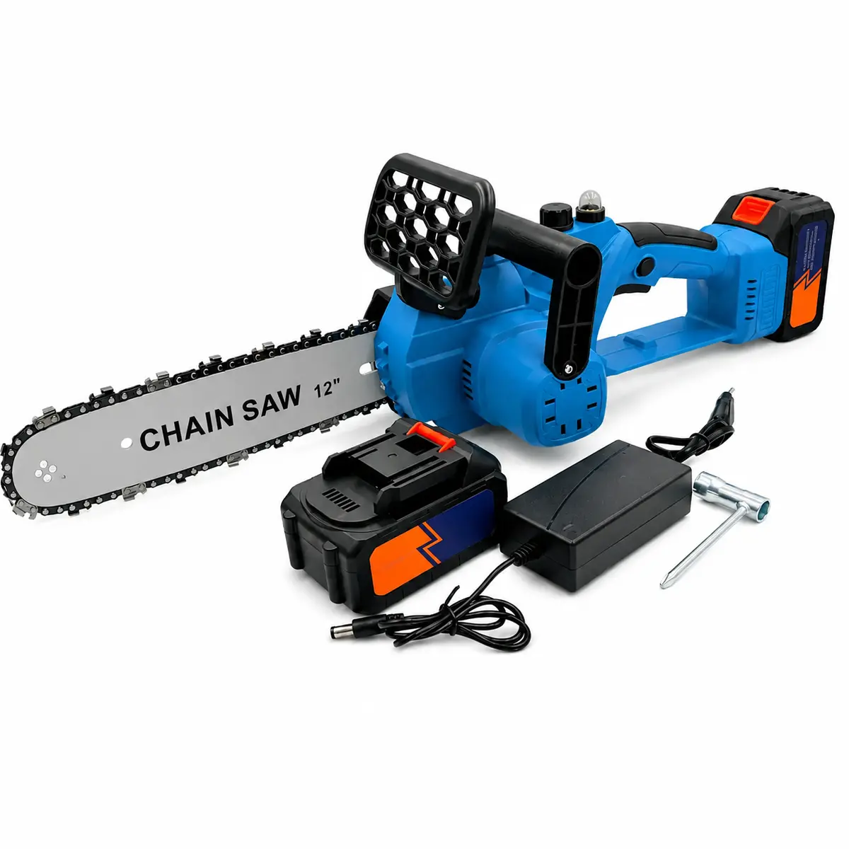 Акумуляторна електропила DOMOTEC Chain Saw, 96 В, шина 12