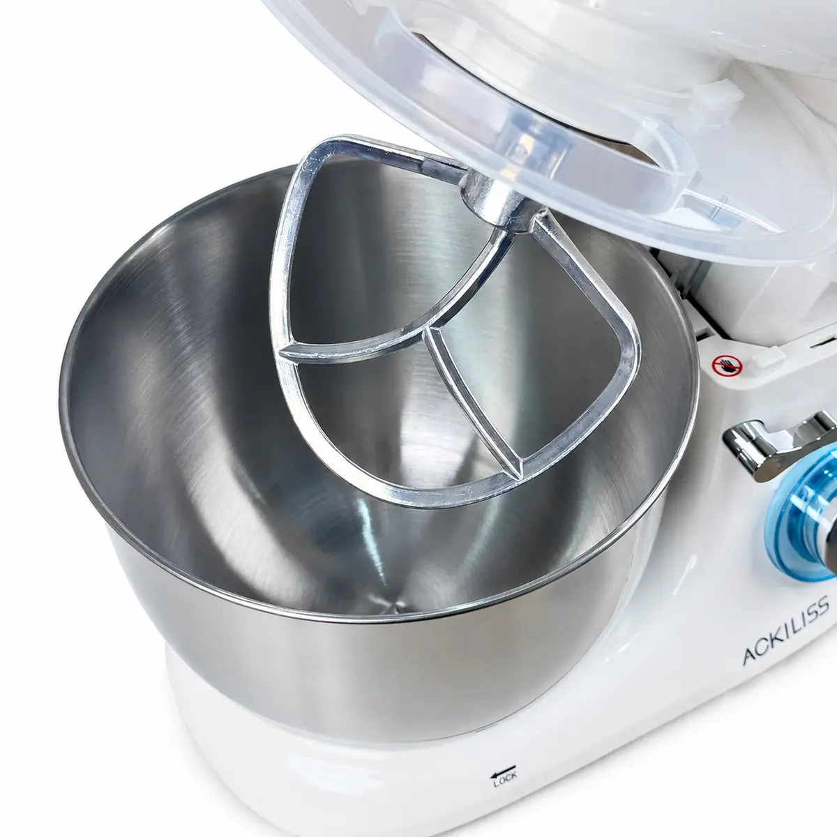 Електричний тістоміс стаціонарний Ackiliss ACL-95753W 5 л 1300 Вт