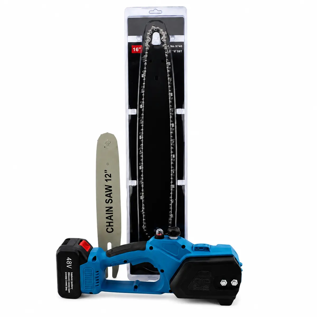 Акумуляторна електропила DOMOTEC Chain Saw, 96 В, шина 12