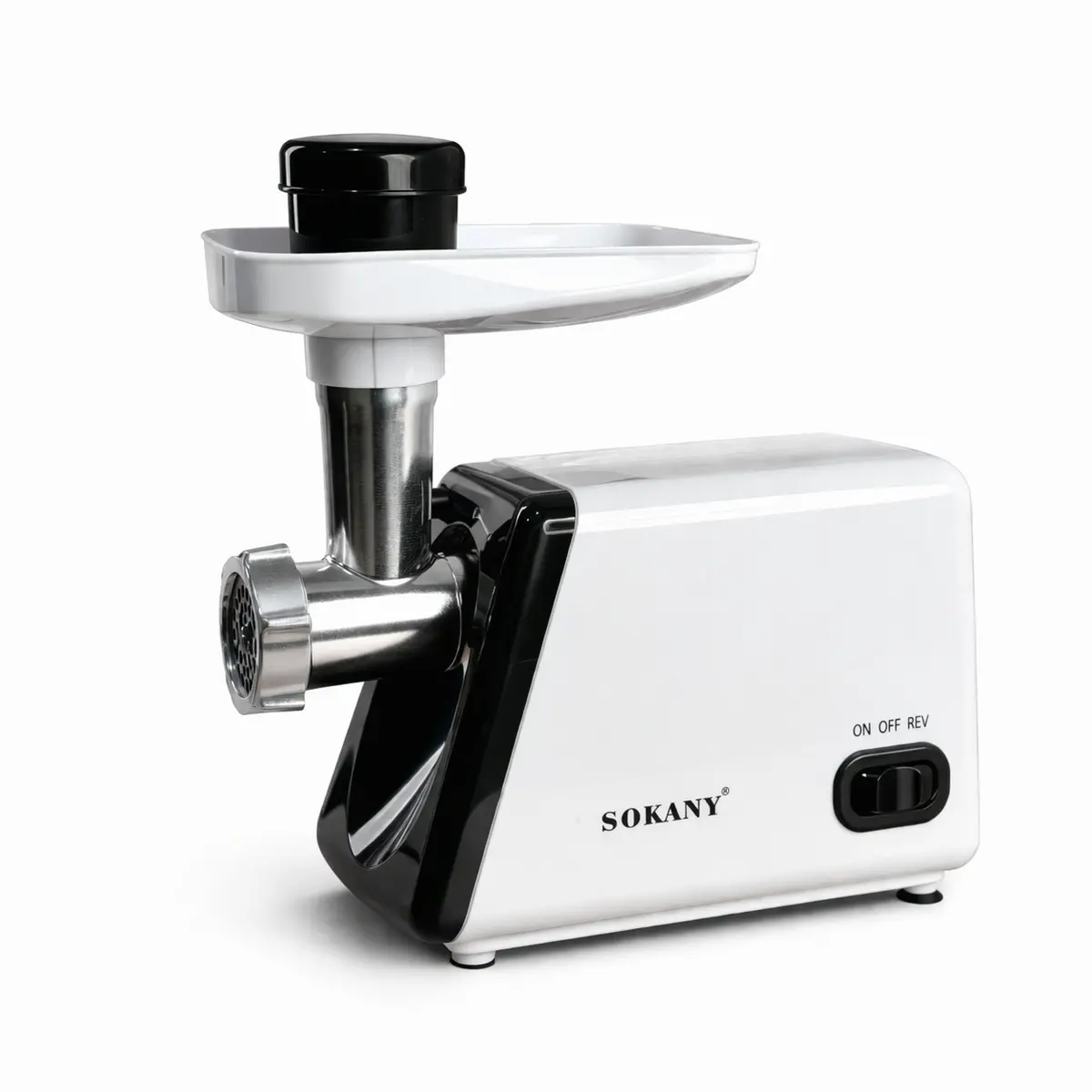 М'ясорубка електрична Sokany SK-312 2500 Вт з реверсом та насадками для ковбас