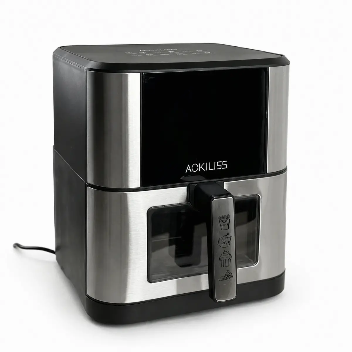 Електричний аерогриль Ackiliss ACL-650005 1800 Вт, велика чаша 12 л, Чорний