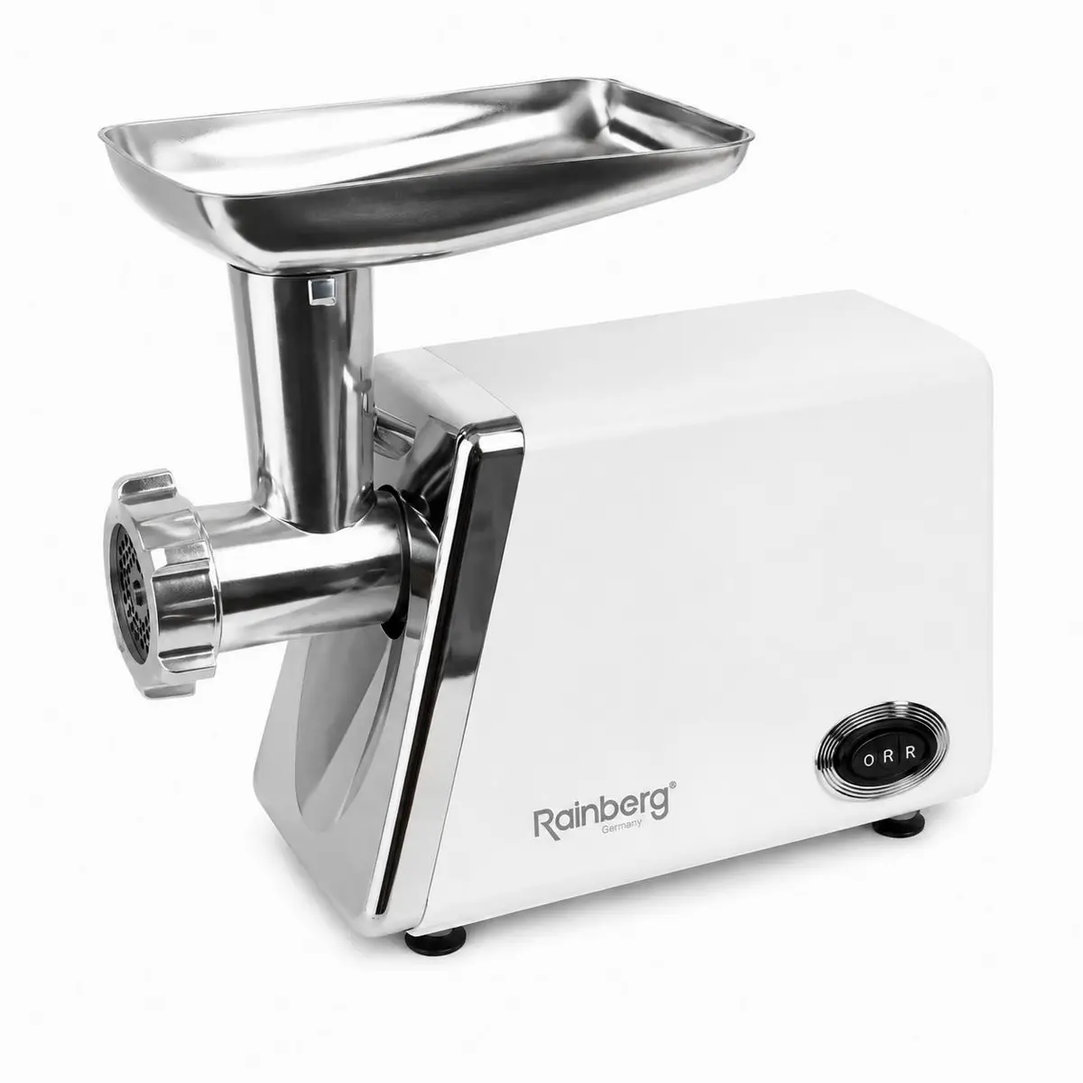Електром'ясорубка Rainberg RB-2329, 3000 Вт, реверс, насадки для кеббе та ковбас