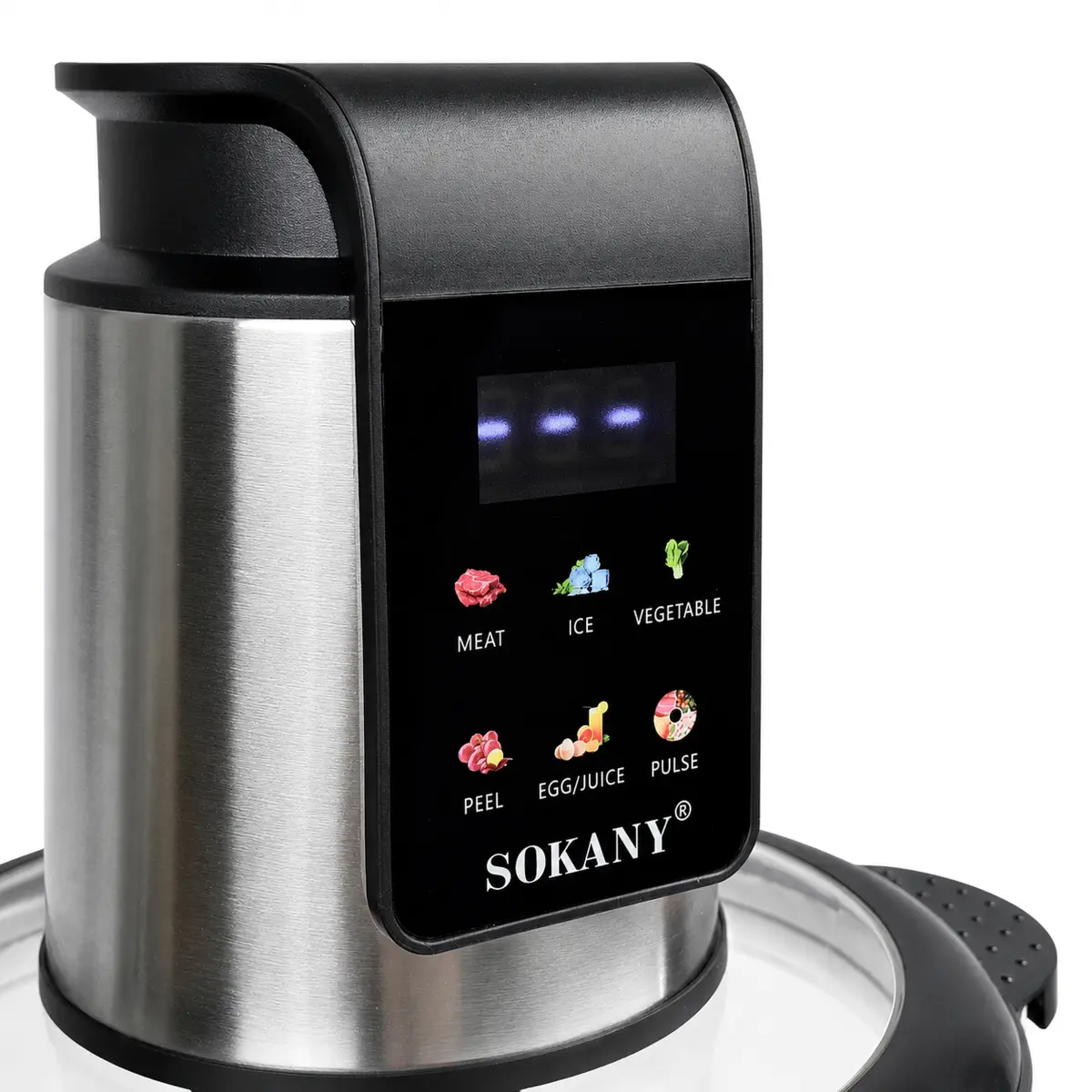 Мультифункціональний подрібнювач SOKANY SK-06065 1000 Вт зі скляною чашею 3 л для дому