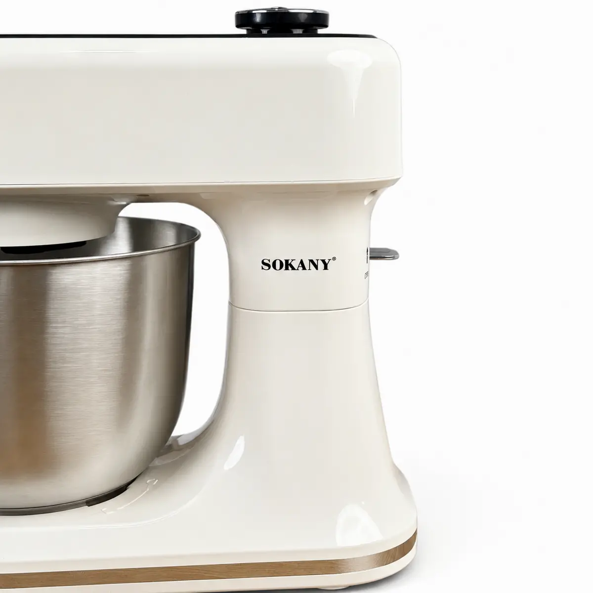 Професійний міксер для замісу тіста SOKANY SK-05016 1500 Вт з чашею 6 л з підігрівом, вбудовані ваги, сенсорна панель