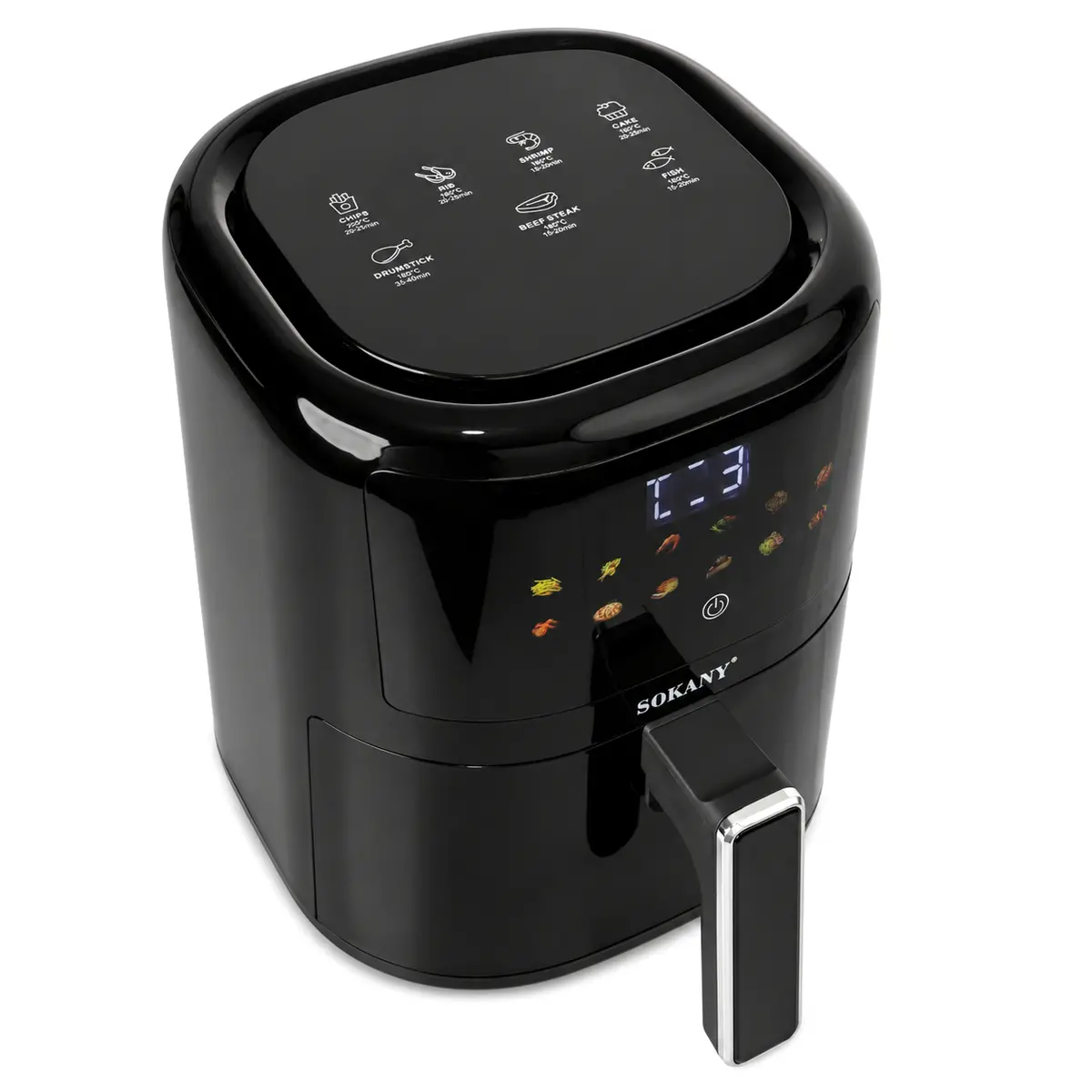 Аерофритюрниця SOKANY SK-10083 1400 Вт 8 л із сенсорним керуванням та антипригарним покриттям